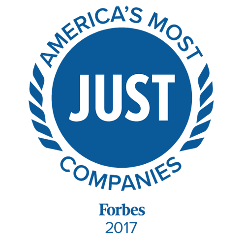 logo „Americas most just companies Forbes”