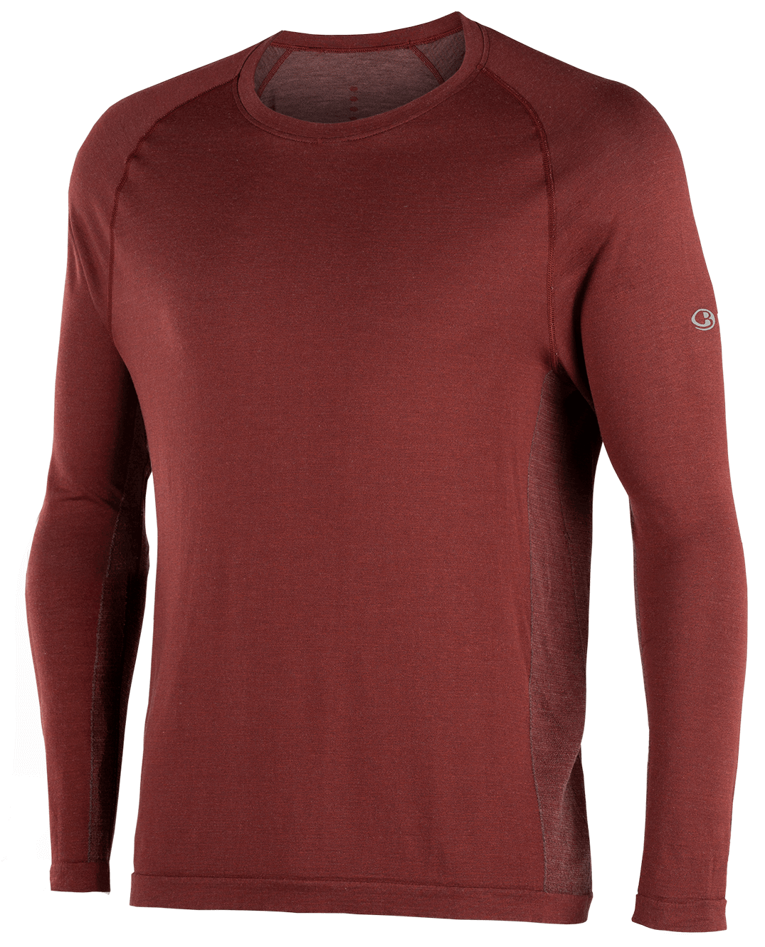 Cool-Lite™ Seamless långärmad t-shirt för herr i merino med rund halsringning i Port Royale